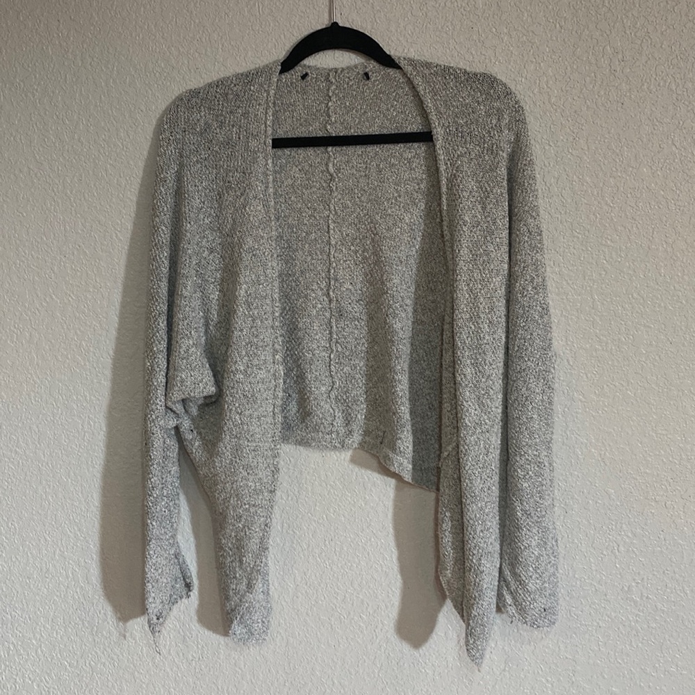 Gray cardigan